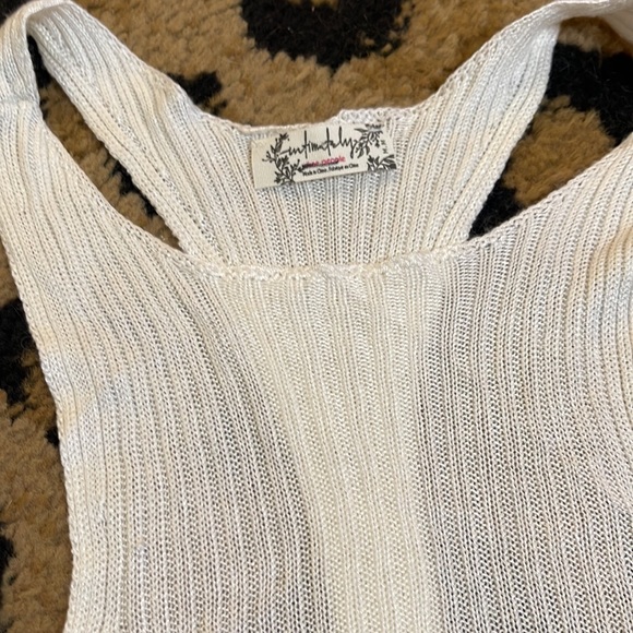 {NWT} Intimately ✨️ Free People ✨️  Knit T-Back Crop Tank - Picture 2 of 2